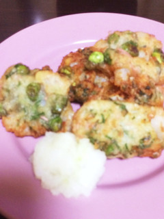 エビと枝豆のちぎり揚げ-レシピのメイン写真