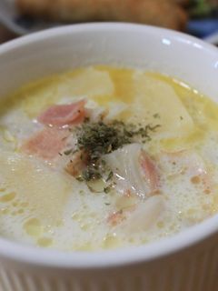 ●ベーコンとじゃがいものミルクスープ-レシピのメイン写真