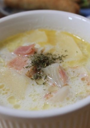 ●ベーコンとじゃがいものミルクスープ-レシピのメイン写真