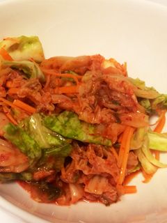 超簡単♪キャベツと人参のキムチサラダ-レシピのメイン写真