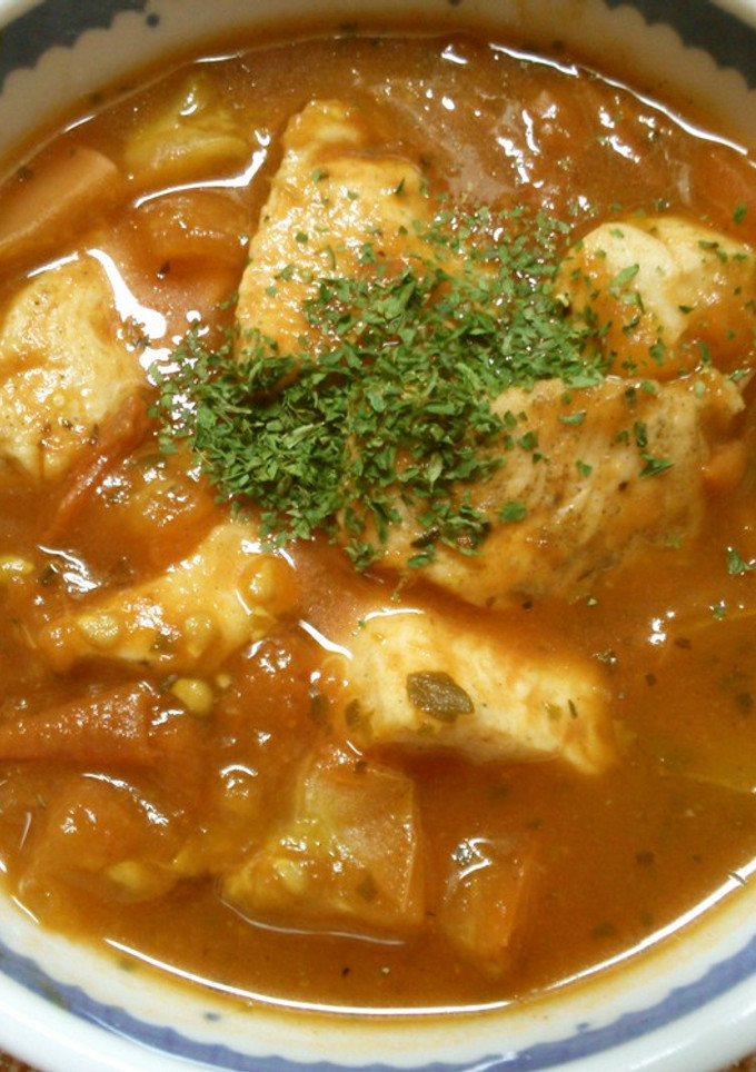レンジで　簡単！　鶏むね肉の　トマト煮♫-レシピのメイン写真