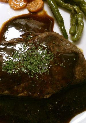 簡単！　ステーキ　バルサミコソース！-レシピのメイン写真