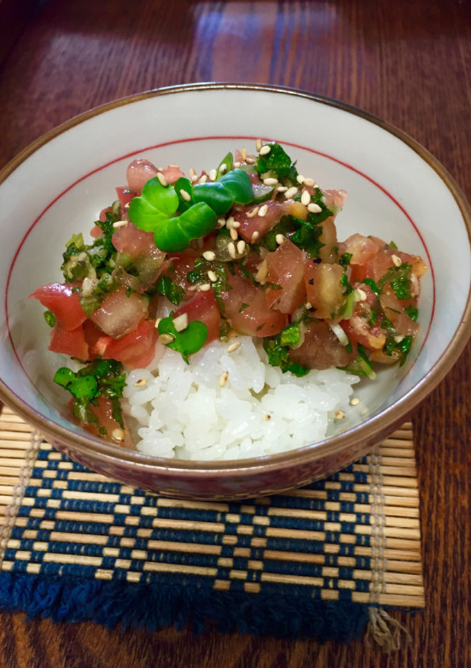 簡単！さっぱりトマトのっけ飯-レシピのメイン写真