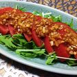 玉ねぎ胡麻ドレッシングのトマトサラダ