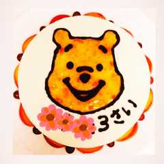 プーさんのケーキ-レシピのメイン写真