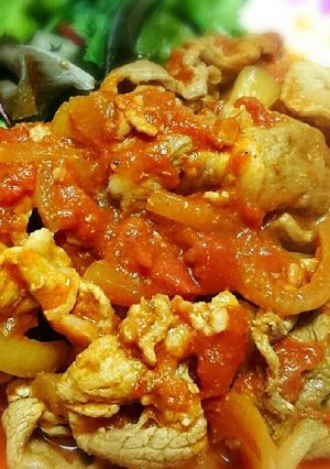 トマト缶を使って風味豊か♪ポークトマト-レシピのメイン写真