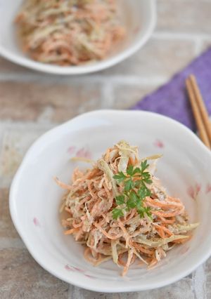 ごぼうのごま味噌サラダ【作りおき】-レシピのメイン写真