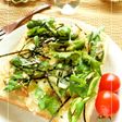 しし唐の海苔おかか醤油トースト