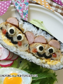 くまのデコおにぎらず-レシピのメイン写真