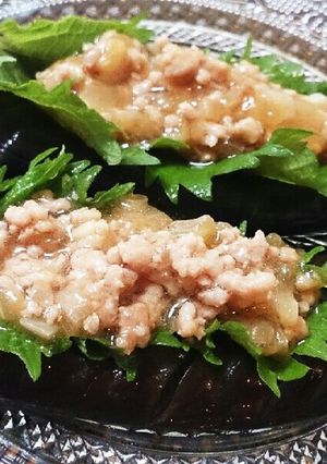絶品ナスの煮浸し♪豚ひき肉そぼろ乗せ☆-レシピのメイン写真