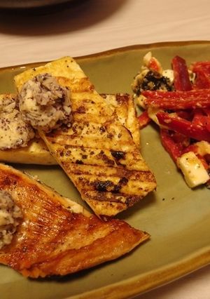 鮭と豆腐のグリル　新にんにくゆかりバター-レシピのメイン写真