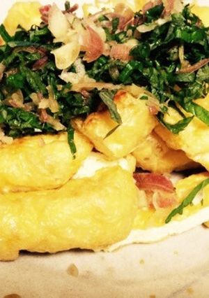 簡単♡うす揚げの焼いたんミョウガ青じそ-レシピのメイン写真