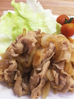 ☆薄切り肉で☆ 豚の生姜焼き-レシピのメイン写真