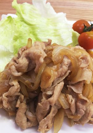 ☆薄切り肉で☆ 豚の生姜焼き-レシピのメイン写真