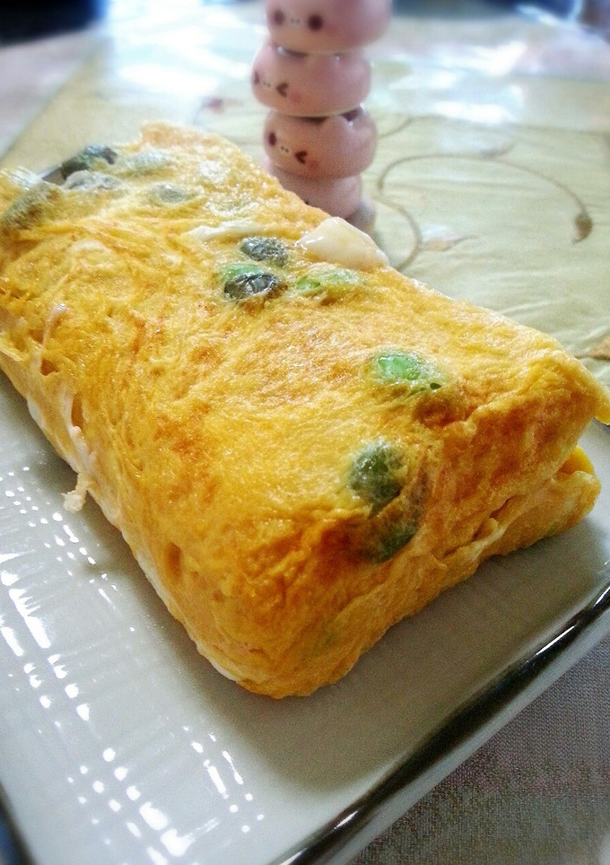 枝豆たくさん☆ふわふわ厚焼きたまご-レシピのメイン写真