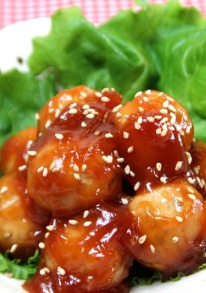 鶏だんごの甘酢あん-レシピのメイン写真