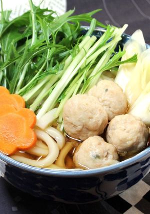 あっさり♪鶏だんご入りうどん-レシピのメイン写真