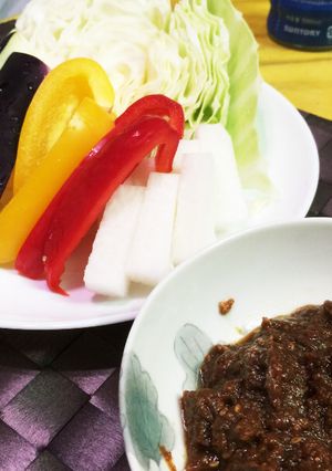 野菜をがっつり☆にんにくごまみそダレ-レシピのメイン写真