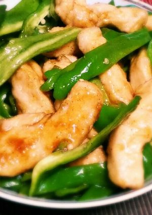 鶏ムネ肉とピーマンの炒めもの-レシピのメイン写真