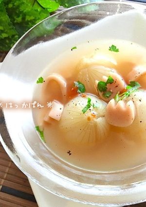 塩トマトで♪チビ玉ねぎのスープ✿-レシピのメイン写真