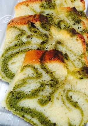 バターなし！おいっしい抹茶マーブルケーキ-レシピのメイン写真