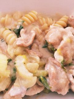 豚バラの生姜焼きミルク味噌パスタ-レシピのメイン写真
