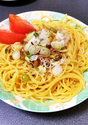簡単でヘルシー♪納豆パスタ-レシピのメイン写真