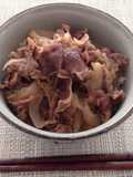 シンプルな牛丼