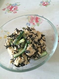 豆腐ときゅうりの梅ごまサラダ-レシピのメイン写真
