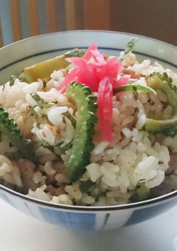 ごはんもの：夏！ゴーヤと豚肉の混ぜごはん-レシピのメイン写真