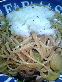 ぶりの塩焼き和風パスタおろしのせ-レシピのメイン写真