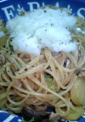 ぶりの塩焼き和風パスタおろしのせ-レシピのメイン写真