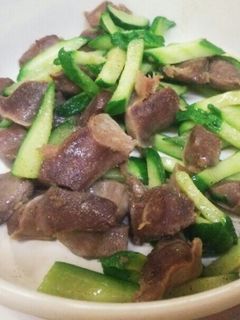 砂肝とキュウリのあっさり炒め☺-レシピのメイン写真