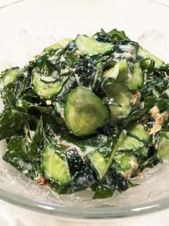 鰹節でワカメときゅうりのツナサラダ風-レシピのメイン写真