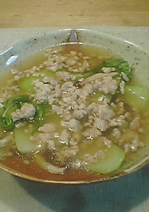 塩だれ◎青梗菜のひき肉あんかけ-レシピのメイン写真