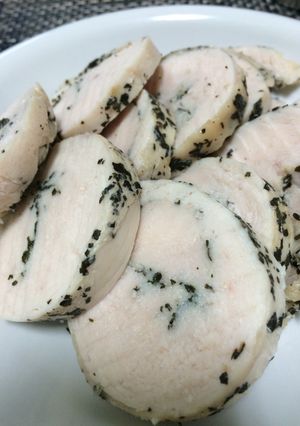 バジルの鶏胸肉ハム-レシピのメイン写真