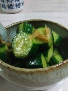 きゅうりと生姜の浅漬けナムル風-レシピのメイン写真