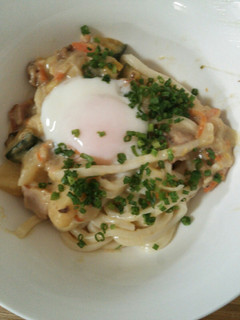 簡単美味☆シチューでうどん☆温玉のせ☆-レシピのメイン写真