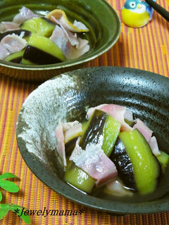 娘に伝えたい*ナスとベーコンの優しい煮物-レシピのメイン写真