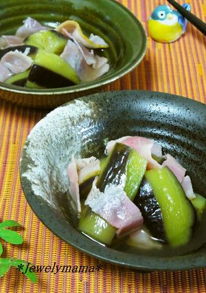 娘に伝えたい＊ナスとベーコンの優しい煮物-レシピのメイン写真