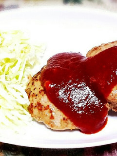 パン粉大1と㊙で旦那絶賛肉汁ハンバーグ♥-レシピのメイン写真