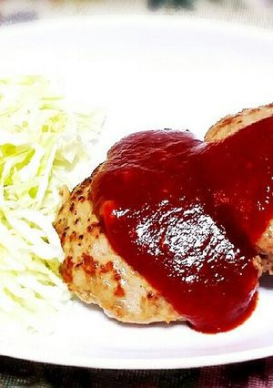 パン粉大1と㊙で旦那絶賛肉汁ハンバーグ♥-レシピのメイン写真