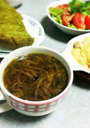 焦がしごぼうの味わいコンソメ-レシピのメイン写真