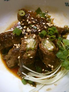 簡単! オクラの 牛肉巻き 甘辛醤油ダレ-レシピのメイン写真
