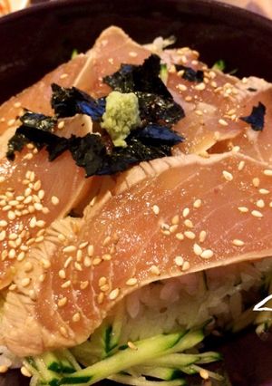 醤油とみりんで☆ビンチョウマグロの漬け丼-レシピのメイン写真