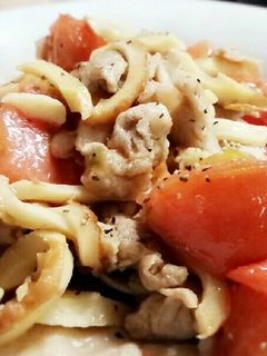 豚肉とトマトのさっぱり炒め-レシピのメイン写真