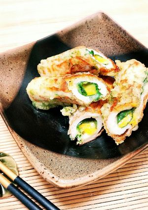 しそチーズ入りちくわ磯辺揚げ✨お弁当にも-レシピのメイン写真