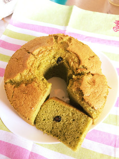 黒豆抹茶シフォンケーキ-レシピのメイン写真