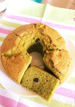 黒豆抹茶シフォンケーキ-レシピのメイン写真