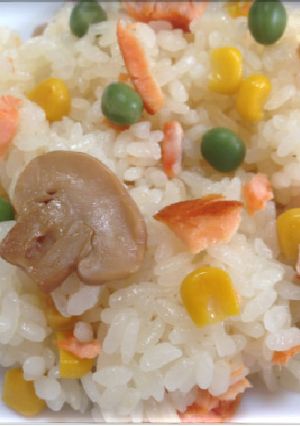　サーモンピラフ-レシピのメイン写真